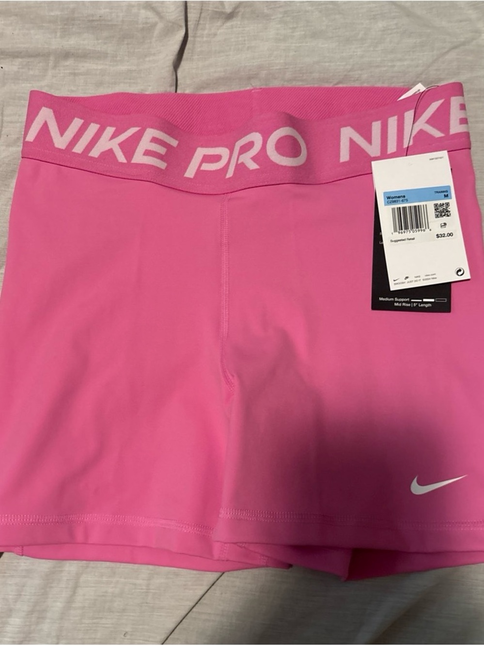 Nike Pro Hot Pink Women's Bike Shorts